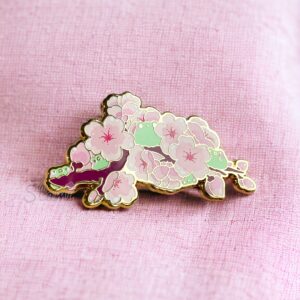 Frogot Sakura Branch Pin Frogot Sakura Branch Pin